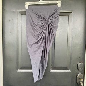 Stella Luce Bodycon Skirt Twist Knot Layered Stretch